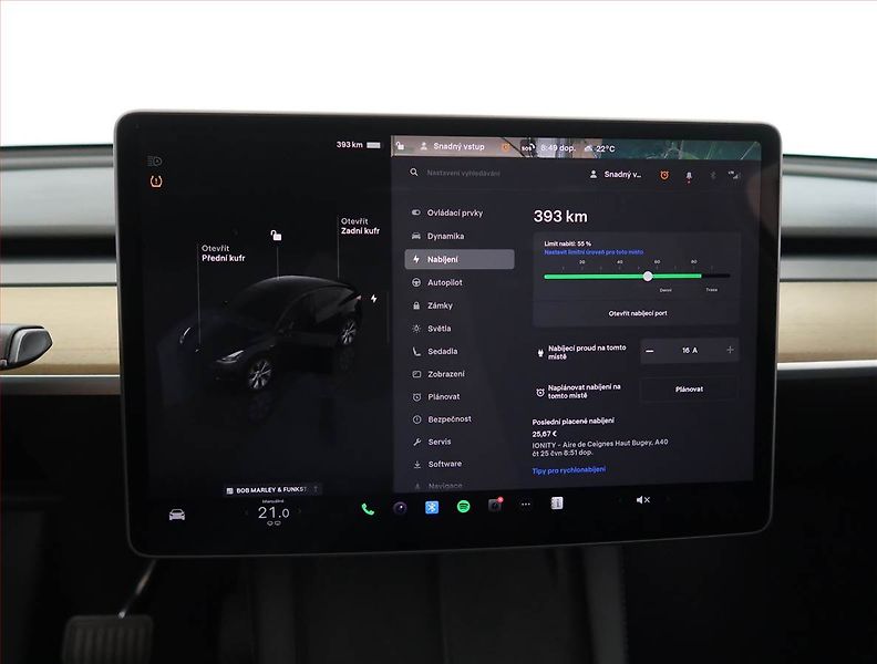 Tesla Model Y (2022) Long Range AWD 79kWh, SoH 88% - fotka 21 z 33