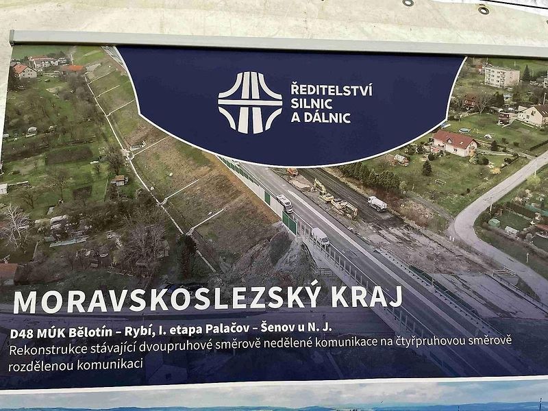 Zprovoznění nového úseku D48 u Nového Jičína, 19. 12. 2024.