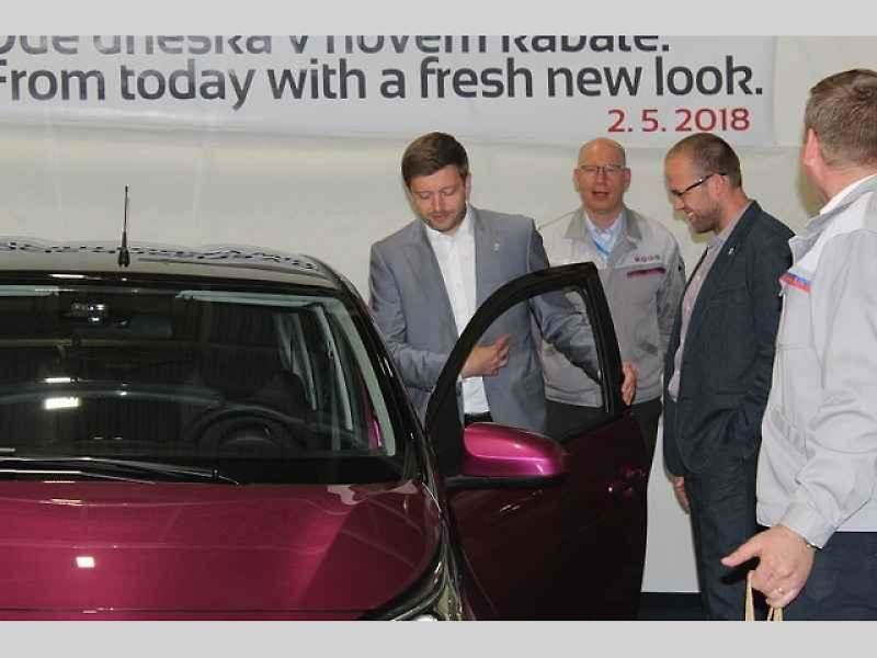 Vozy na kontrole kvality v kolínské továrny TPCA