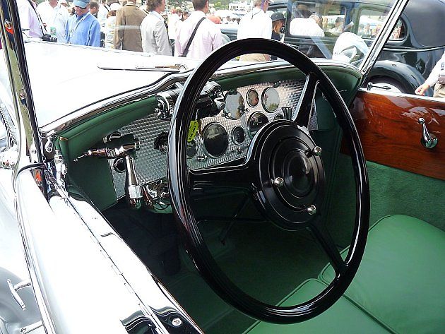 Pohled do interiéru Duesenbergu Model J z roku1929., zdroj: Wikimedia Commons, Graig Howell, CC BY 2.0