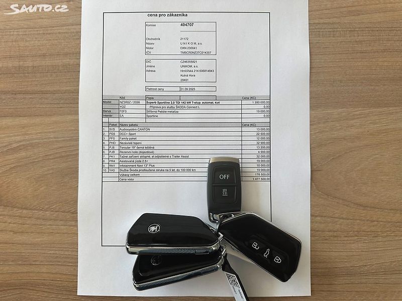 Škoda Superb (2025) SPORTLINE 2.0 TDI DSG 4x4 MAX - fotka 2 z 13