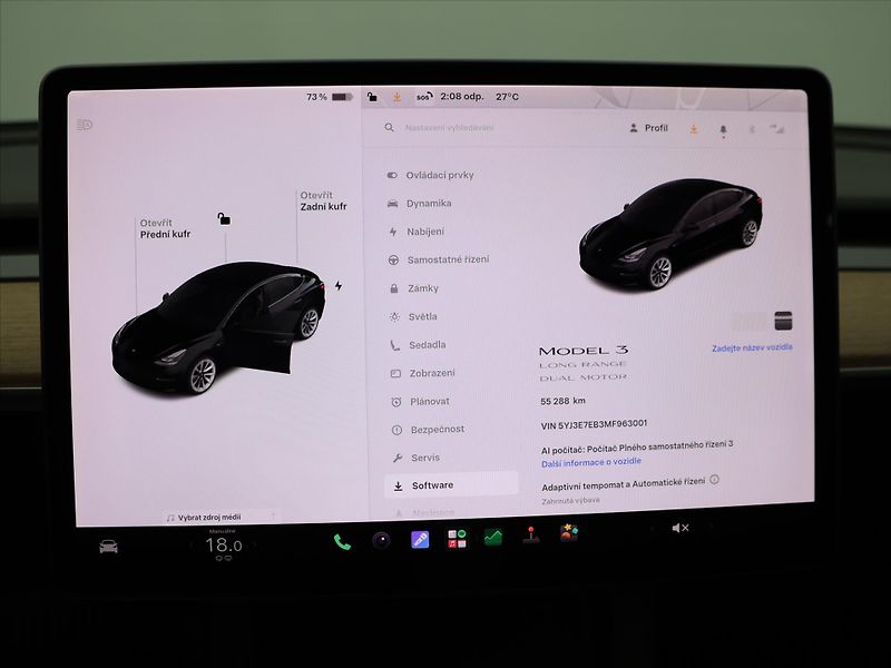 Tesla Model 3 Long Range 75kWh AWD sOH 96,4% - fotka 22 z 32