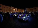 Start Vánoční jízdy na Velkém náměstí v Kroměříži, 17. prosince 2023.
