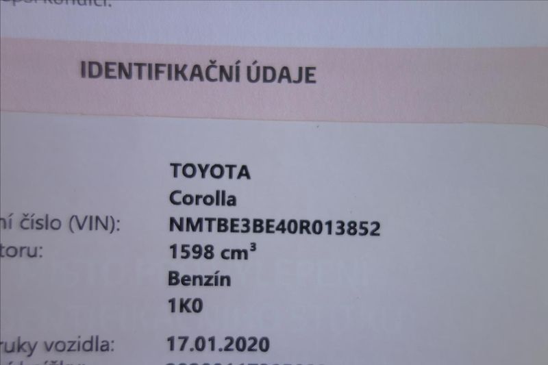 Toyota Corolla 1,6 VVT-i, ČR, 1 MAJ.,SERV.KN. - fotka 37 z 40