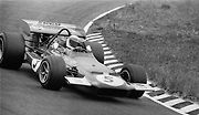Jackie Stewart v plné jízdě oři Grand Prix Holandska v roce 1970.