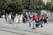 Historická kolona vozidel projela v sobotu odpoledne brněnským náměstím Svobody.
