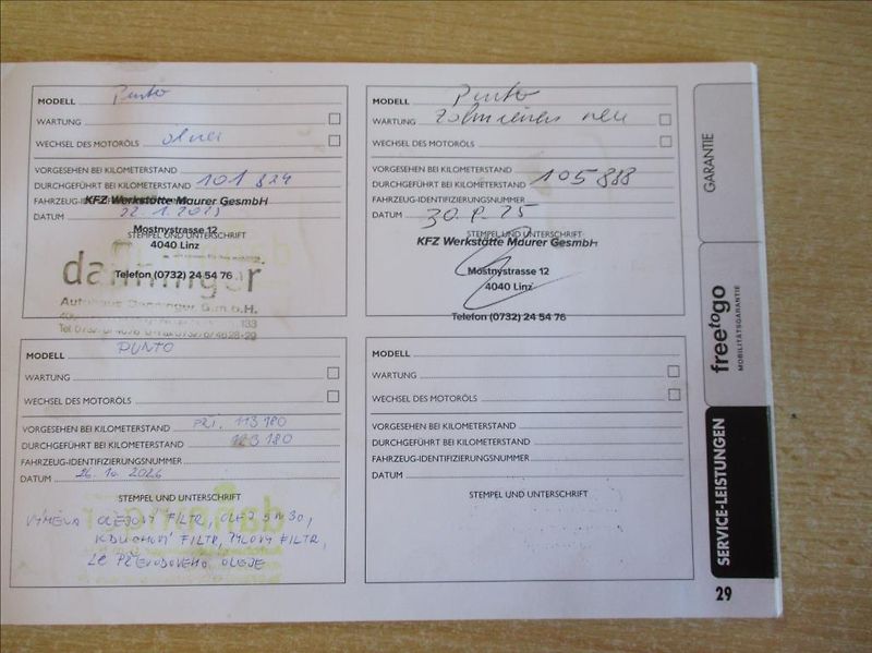 Fiat Punto 1,2 i, aut.klima,servis,1.maj, - fotka 33 z 33