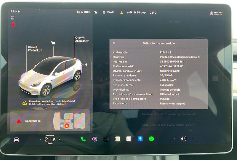 Tesla Model Y (2023) Long Range 378 kW  2023 - fotka 15 z 19
