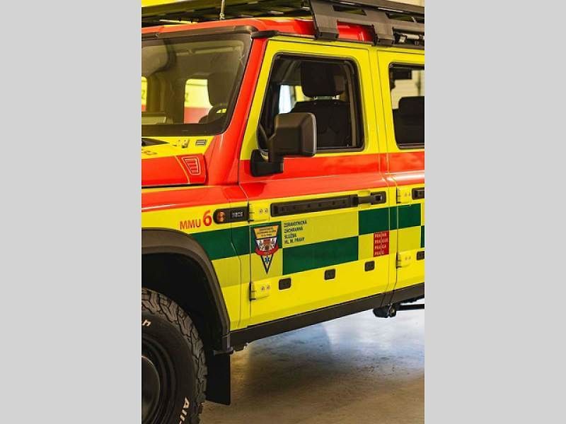 Foto: Dajbych 4x4/Ivo Trzaskalik Praha – Nový vůz pražských záchranářů – Ineos Grenadier v úpravě Ambulance.