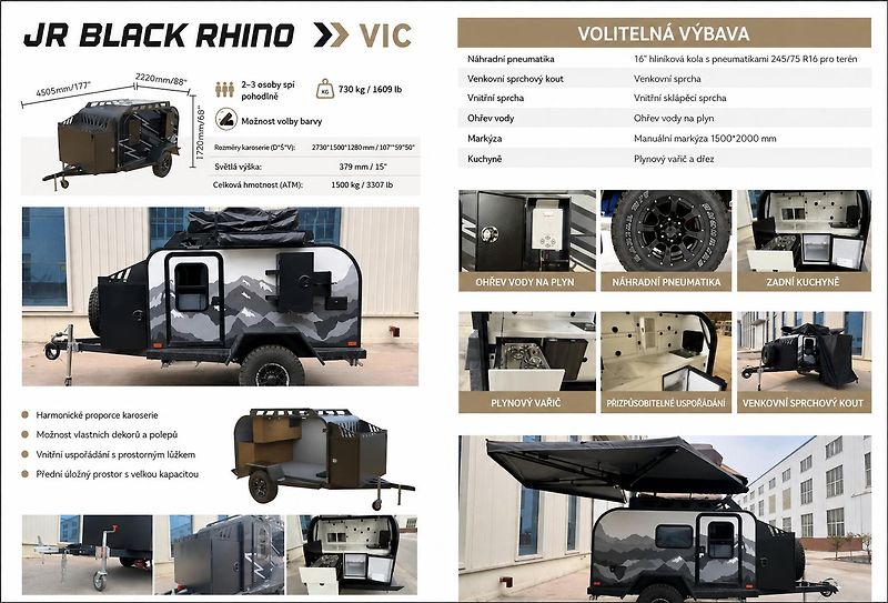 Ostatní (2026) off-road JR-1 Black 750kg - fotka 6 z 6