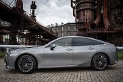 Prezentace vozidla Toyota Mirai, prvního auta na vodíkový pohon v ČR, které bude poprvé k vidění na Moravě, 19. srpna 2021 v Ostravě.