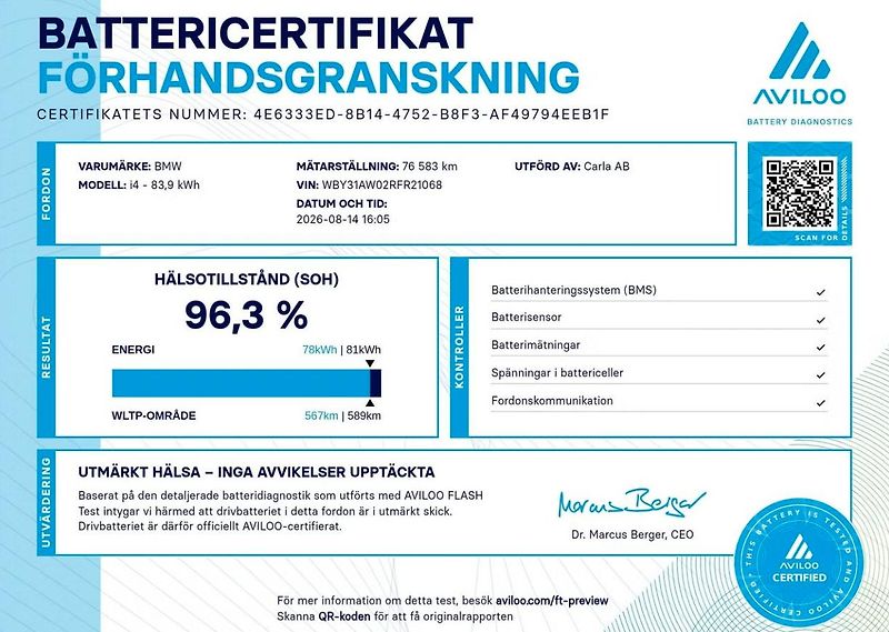 BMW i4 M50 xDrive GC SoH 96% Hnědý in - fotka 2 z 19