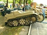 Na každém srazu historických vozidel, ať už civilních nebo vojenských budí Kettenkrad Sd.Kfz 2 pozornost. Foto: Wikimedia Commons, Chr. Späth, volné dílo