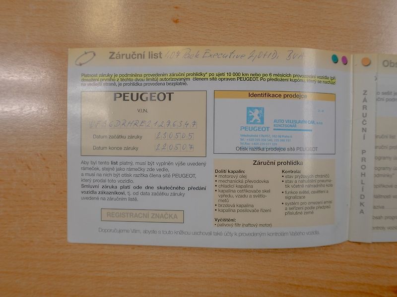 Peugeot 407 (2005) ČR 2.0HDI 100KW – PO ROZVODECH - fotka 40 z 41