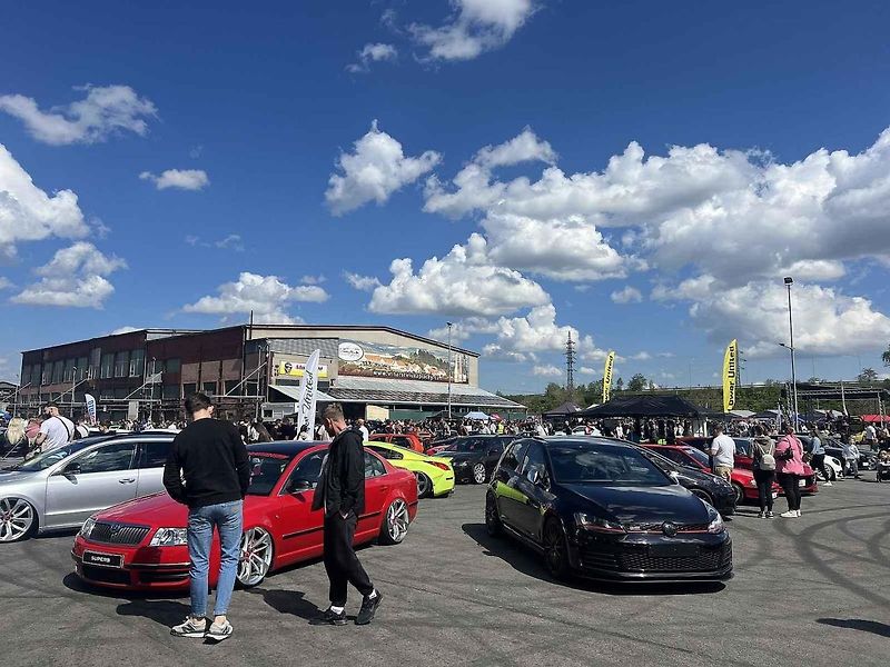 V Ostravě na Librosu se konalo zahájení drift a tuning sezóny, duben 2024.