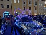 Sraz vánočně nazdobených aut v Kroměříži (prosinec 2024)