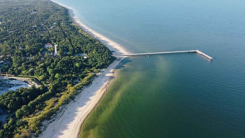 Pláž v letovisku Palanga je dlouhá necelých 20 kilometrů.