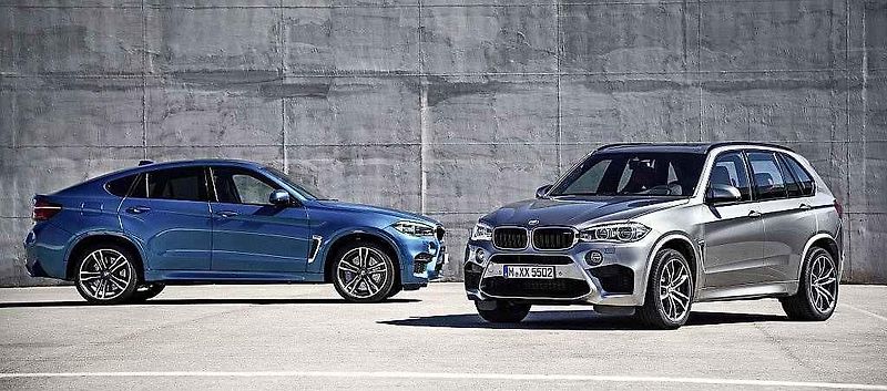 BMW X5 M a BMW X6 M.