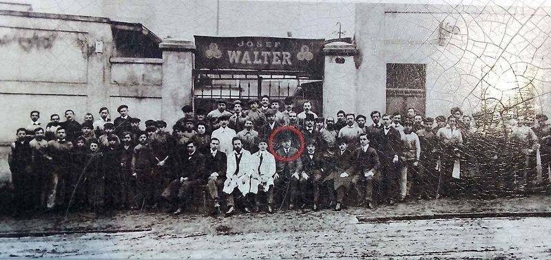 Walter WIZ, Knapp - Vojíř (1921-2). Vítězná posádka v závodech do vrchu Zbraslav-Jíloviště v cestovních automobilech do 1600, resp. do 1750 cm3