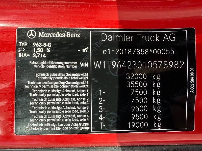 Mercedes-Benz (2022) Arocs 5 3546 8x4 Bordmatik EUR - fotka 18 z 18
