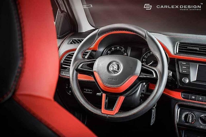 Interiér Škody Fabia od Carlex Design.