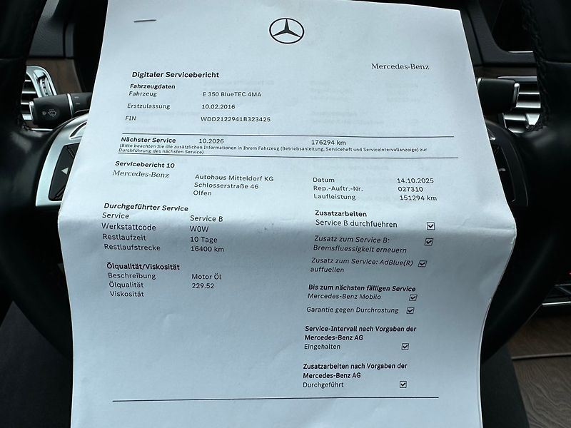 Mercedes-Benz Třídy E (2016) 350CDI 4Matic Elegance - fotka 31 z 40