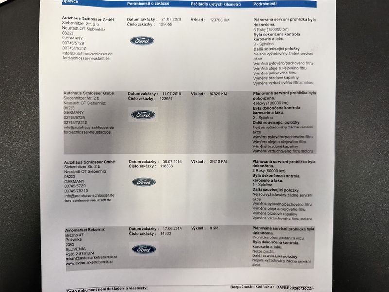 Ford Tourneo Custom 2,2 Titanium 114kW,po servisu - fotka 28 z 29