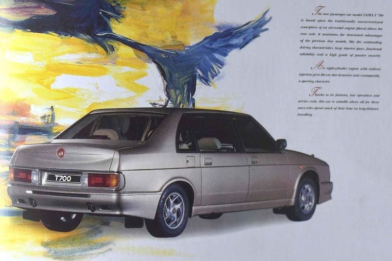 Tatra 700 bylo vůbec poslední klasické osobní auto z produkce kopřivnické značky Tatra
