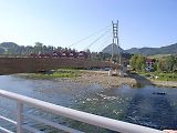 Most přes Dunajec ve vesnici Sromowce Niżne.
