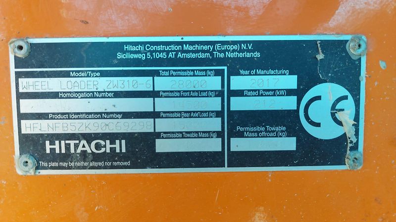 Hitachi (2017) Hitachi ZW310-6 - fotka 9 z 17