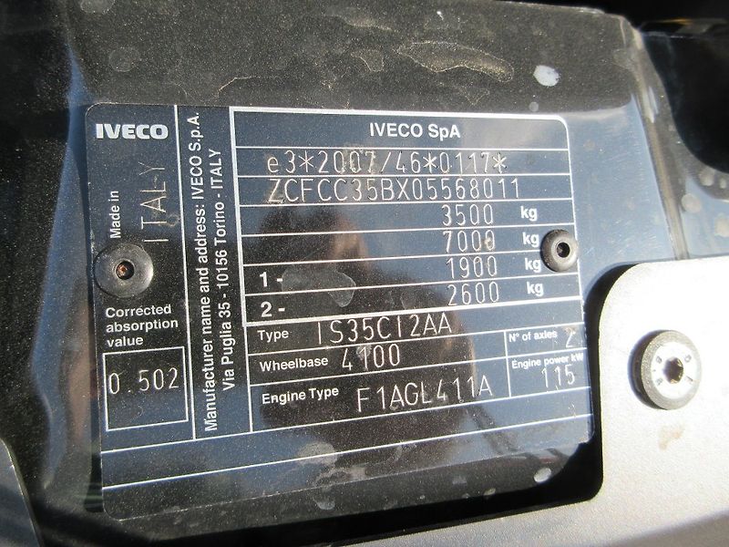 Iveco Daily 35C16, 2.3, HČ, 8 palet - fotka 16 z 16