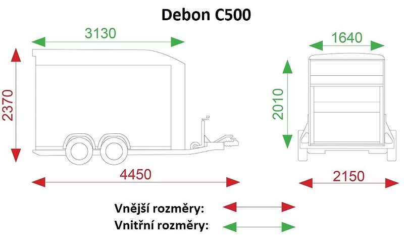 Debon (2026) C500 ALU, LATERAL, Bílý - fotka 29 z 29