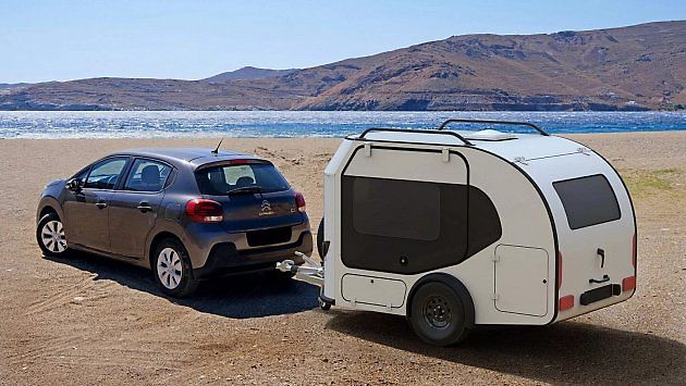 Kompaktní a luxusní karavan zatím vznikl pouze jako digitální koncept. Nyní se pracuje na prototypu., zdroj: se svolením Thanos Pappas