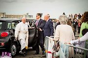 Fiat 500L při návštěvě papeže Františka.