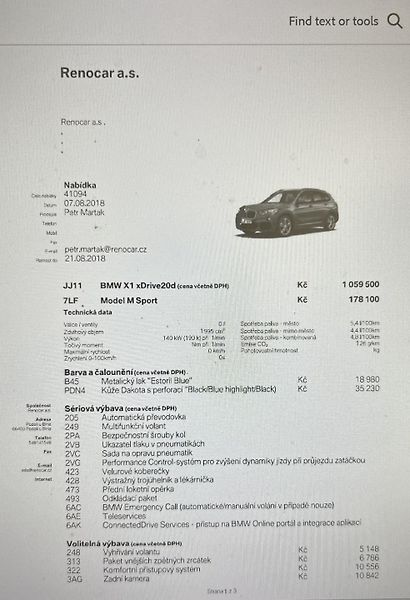 BMW X1 (2018) 2.0 Tdi 140 kW M-SportPaket - fotka 16 z 17