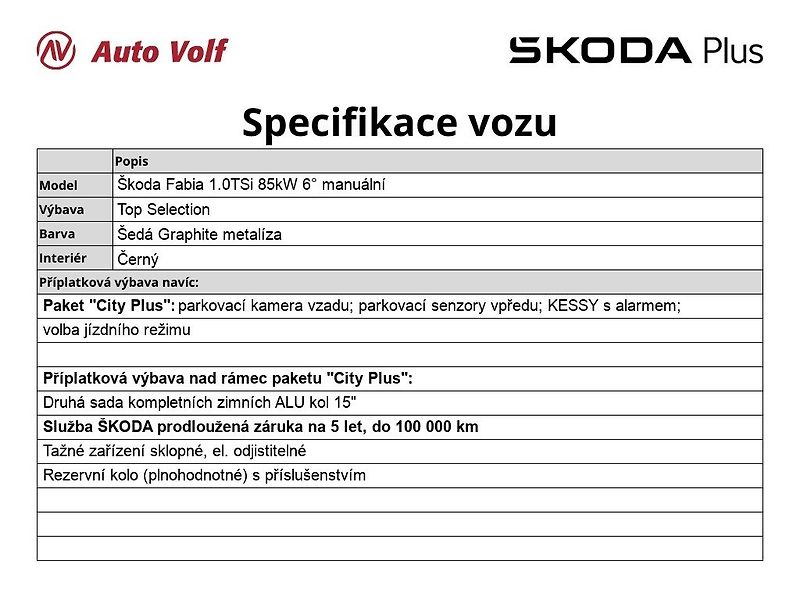 Škoda Fabia (2024) Top Selection 1.0TSi 85kW 6° m - fotka 6 z 30