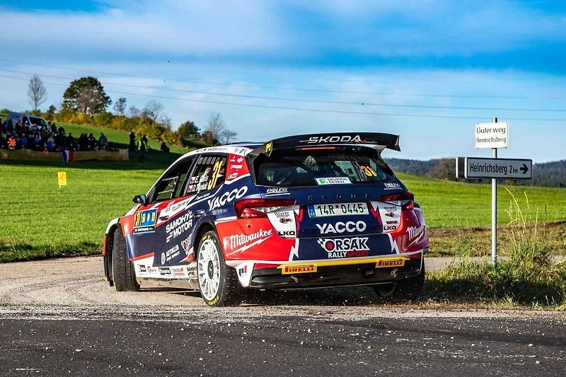 Erik Cais při Středoevropské rallye