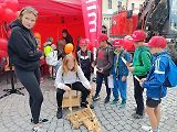 Tak vypadaly hrátky s těžkou silniční technikou na náměstí v Havlíčkově Brodě. Podívejte se
