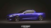 Kia Stinger jako pick-up.