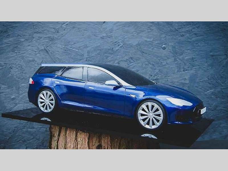 Tesla Model S s karoserií kombi.