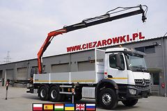 Mercedes-Benz (2018) Arocs 2633 flatbed truck/Crane - fotografie inzerátu