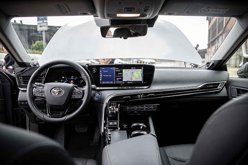 Prezentace vozidla Toyota Mirai, prvního auta na vodíkový pohon v ČR, které bude poprvé k vidění na Moravě, 19. srpna 2021 v Ostravě.
