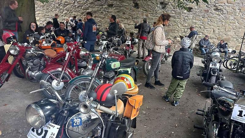 Veteráni se rozloučili se sezonou, hrad Helfštýn, neděle 24. září 2023.