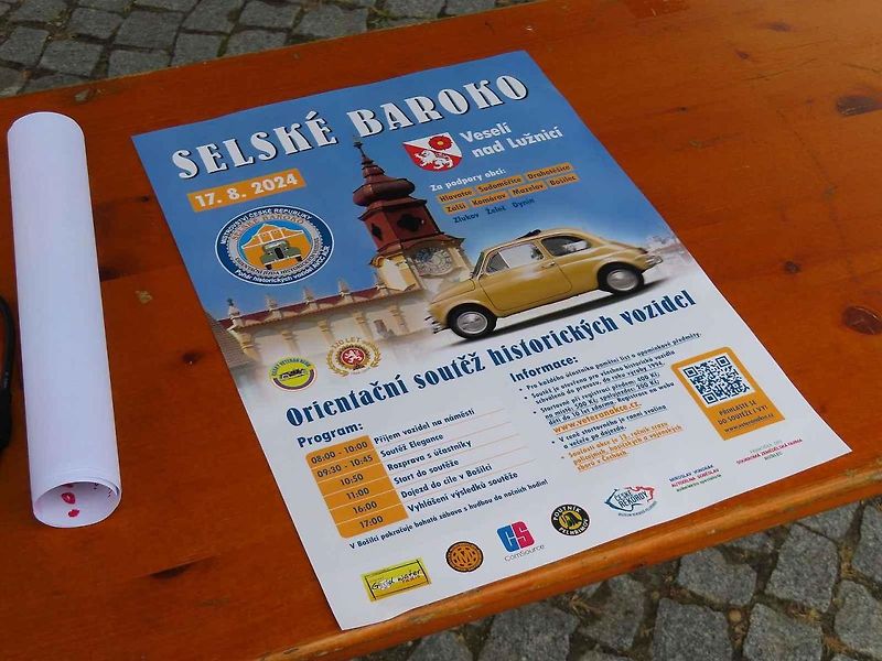 Orientační závod Selské baroko startoval již potřinácté v sobotu 17. srpna dopoledne z náměstí TGM ve Veselí nad Lužnicí.