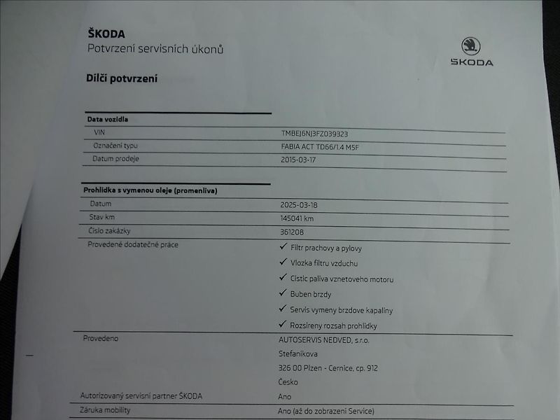 Škoda Fabia III 1,4 TDI 66kW - fotka 45 z 47