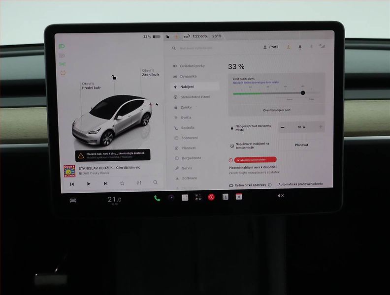 Tesla Model Y (2022) Long Range AWD 79kWh, SoH 91% - fotka 11 z 22
