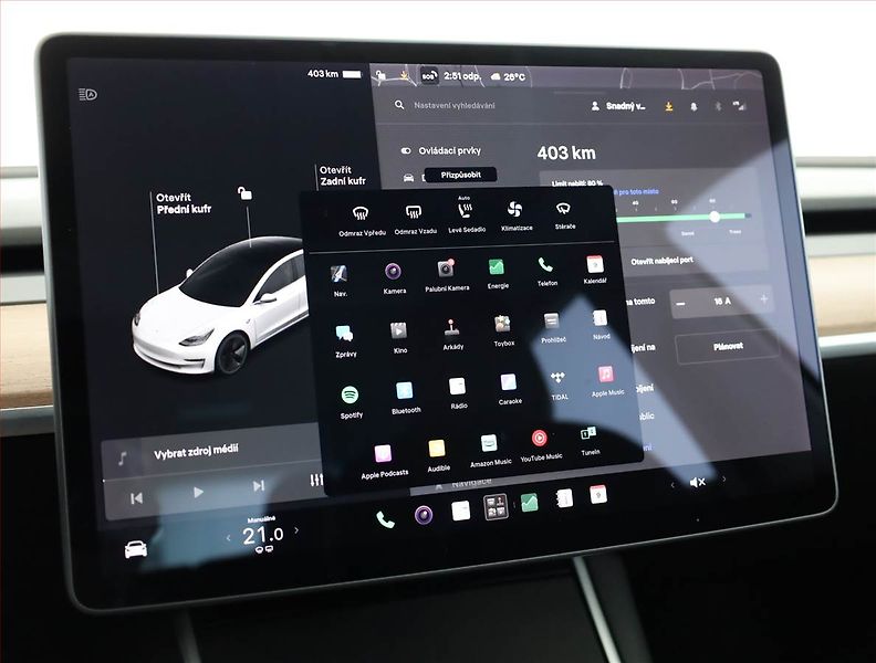 Tesla Model 3 (2020) Long Range 4WD 78kWh, SoH 81% - fotka 14 z 22