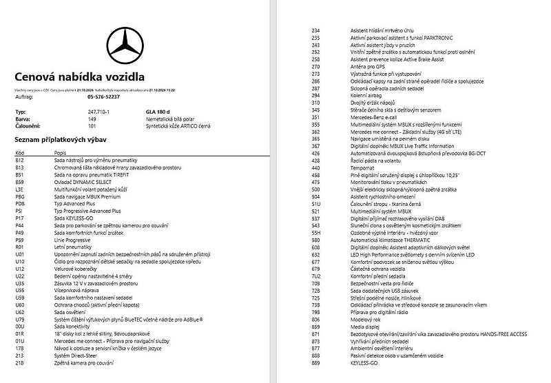 Mercedes-Benz GLA GLA 180D - fotka 15 z 16