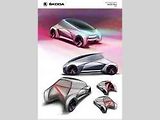 Další futuristické městské vozítko od Škody, tentokrát pojmenované Fit 2, navrhl designér Marián Sčipa.