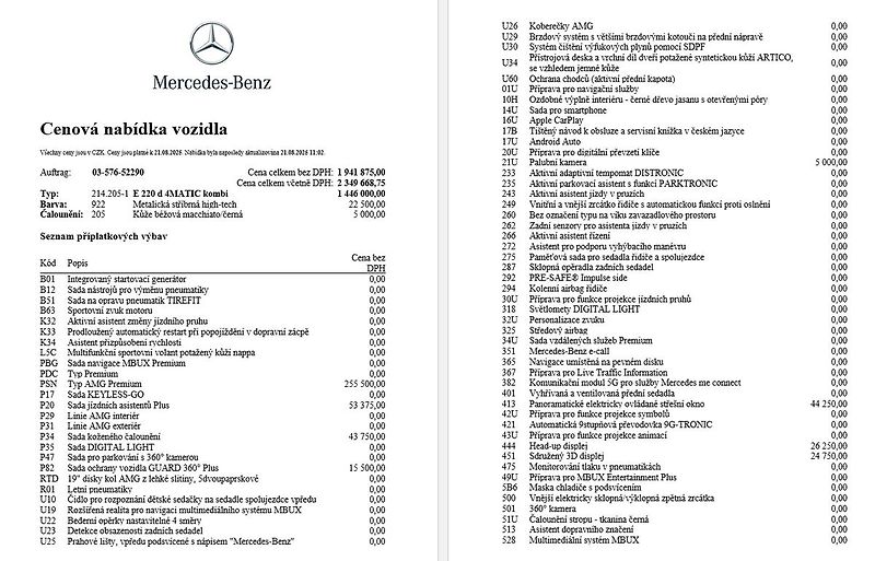 Mercedes-Benz Třídy E E 220d 4M kombi. - fotka 17 z 17